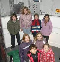 Group of children in Observatory Dome