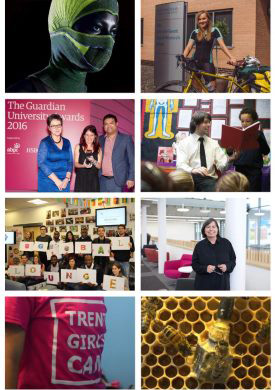 Montage of news images