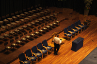 'The stage at the Royal Concert Hall