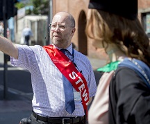 NTU staff steward at Graduation 