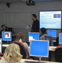 Participants at astronomy workshop