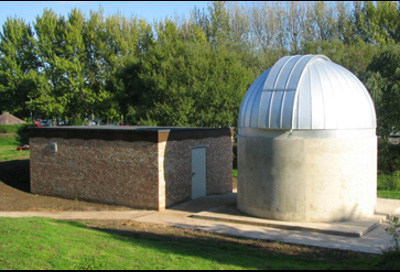 Observatory construction October 2006 - Dome completed