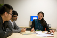 Students talking